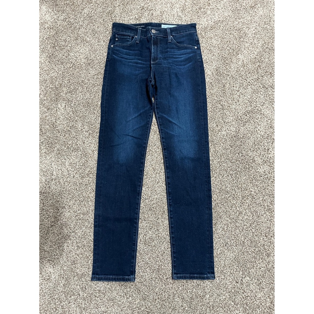 AG Anthropologie Stevie High Rise Slim Straight Ankle Jeans 26 Indigo